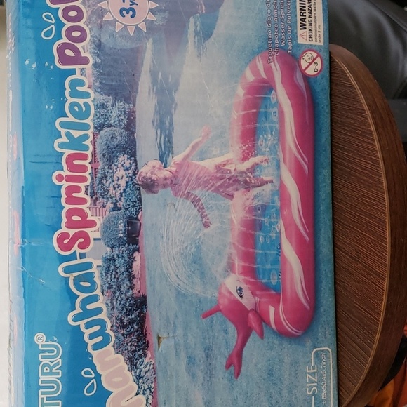 Baturo Pink Narwhal Sprinkler Pool in Sealed Box - Picture 2 of 8